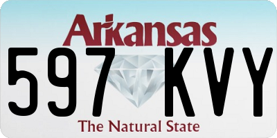 AR license plate 597KVY
