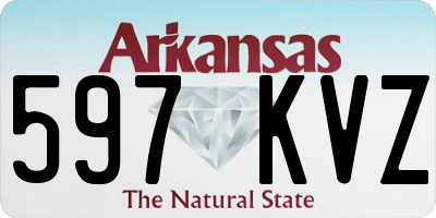 AR license plate 597KVZ