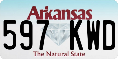 AR license plate 597KWD