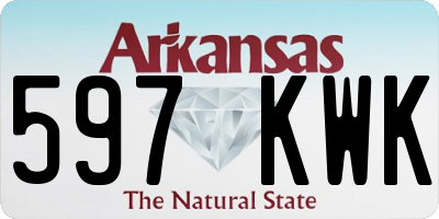 AR license plate 597KWK