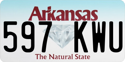 AR license plate 597KWU
