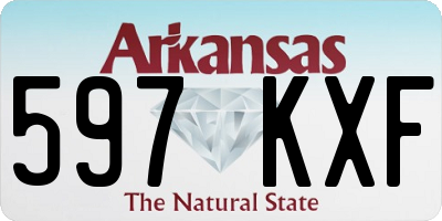AR license plate 597KXF