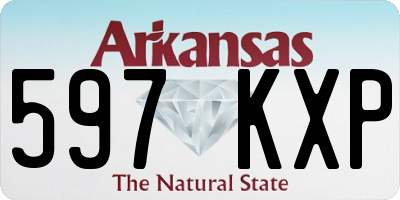 AR license plate 597KXP