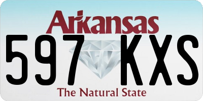 AR license plate 597KXS