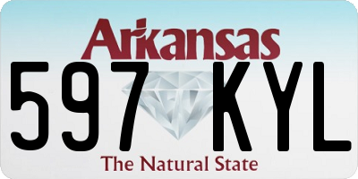 AR license plate 597KYL