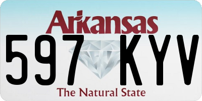 AR license plate 597KYV