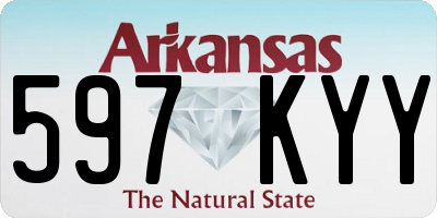 AR license plate 597KYY