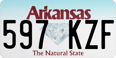 AR license plate 597KZF