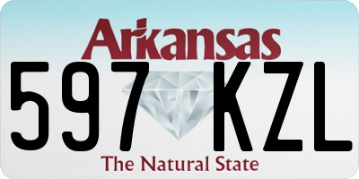 AR license plate 597KZL