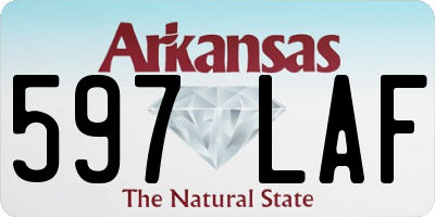 AR license plate 597LAF