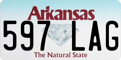 AR license plate 597LAG