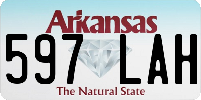 AR license plate 597LAH