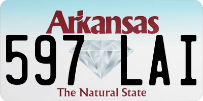 AR license plate 597LAI