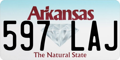 AR license plate 597LAJ