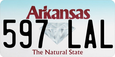 AR license plate 597LAL