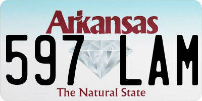AR license plate 597LAM