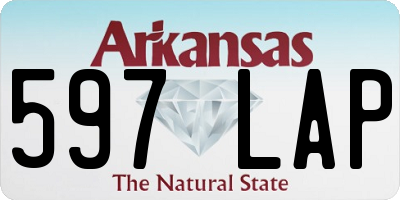 AR license plate 597LAP