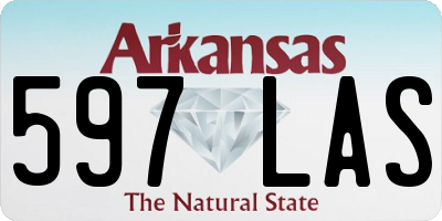 AR license plate 597LAS