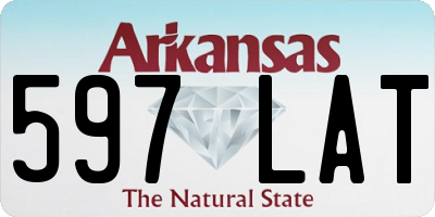 AR license plate 597LAT