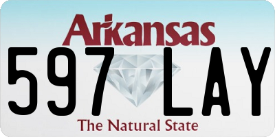 AR license plate 597LAY