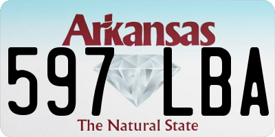 AR license plate 597LBA