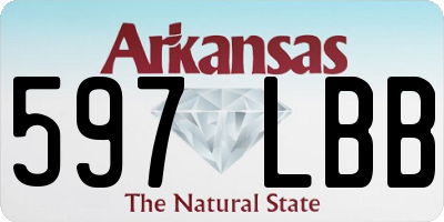 AR license plate 597LBB
