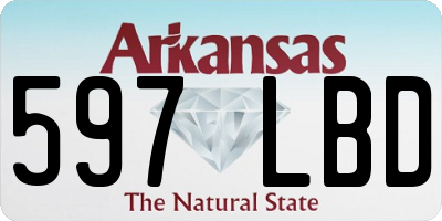 AR license plate 597LBD