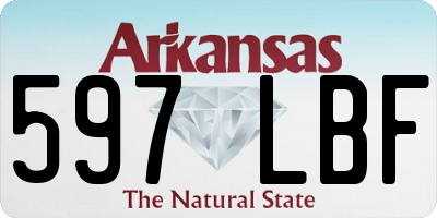 AR license plate 597LBF