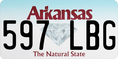 AR license plate 597LBG
