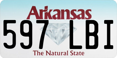 AR license plate 597LBI