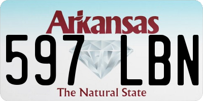 AR license plate 597LBN