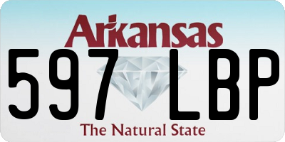 AR license plate 597LBP