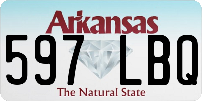 AR license plate 597LBQ