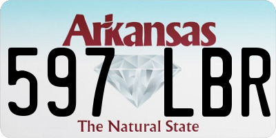 AR license plate 597LBR