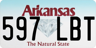 AR license plate 597LBT