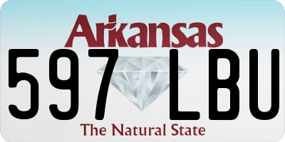 AR license plate 597LBU