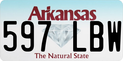 AR license plate 597LBW