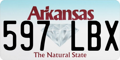 AR license plate 597LBX