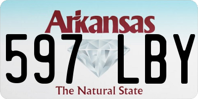 AR license plate 597LBY