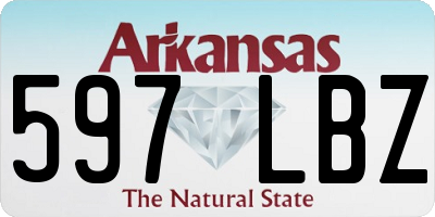 AR license plate 597LBZ