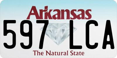AR license plate 597LCA