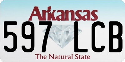 AR license plate 597LCB