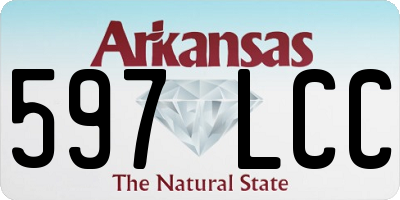 AR license plate 597LCC