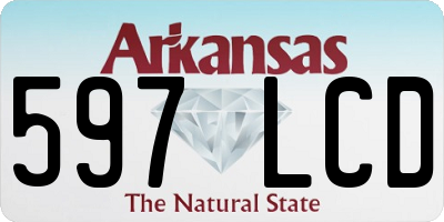 AR license plate 597LCD