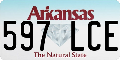 AR license plate 597LCE