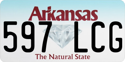 AR license plate 597LCG