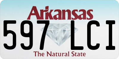 AR license plate 597LCI