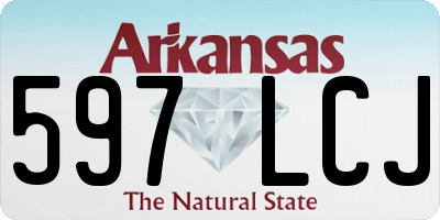 AR license plate 597LCJ