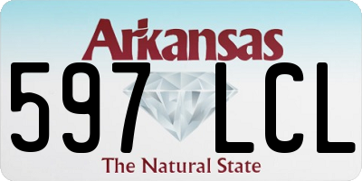 AR license plate 597LCL