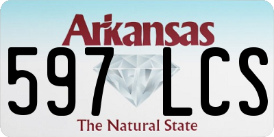 AR license plate 597LCS
